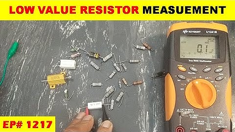 {1217} Use NULL / REL function to measure Low value resistor