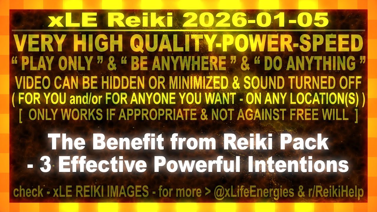 xLE Reiki | The Benefit from Reiki Pack - 3 Effective Powerful Intentions