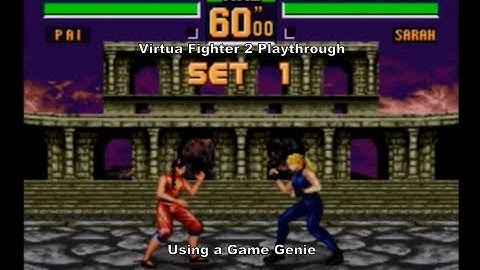 Virtua Fighter 2 Playthrough using the Megadrive