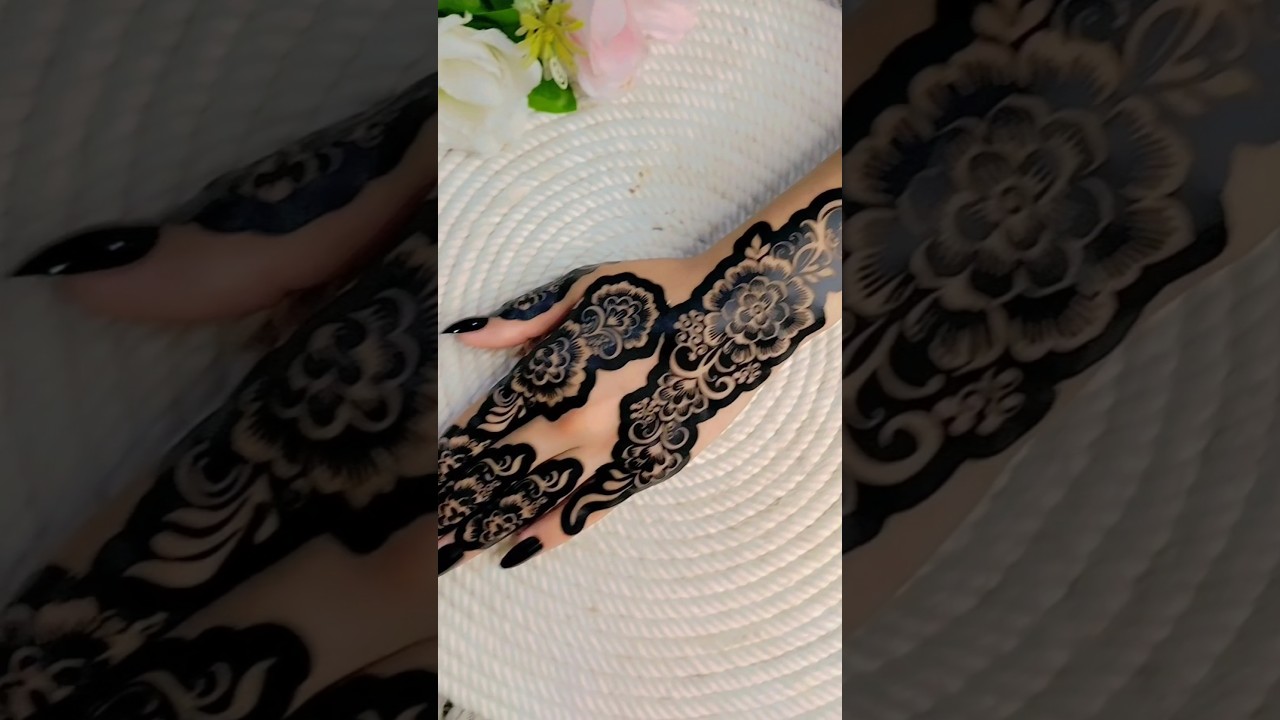 Beautiful sticker mehndi design #shorts