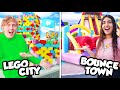 Last to leave LEGO vs BOUNCE house city Wins $10,000!