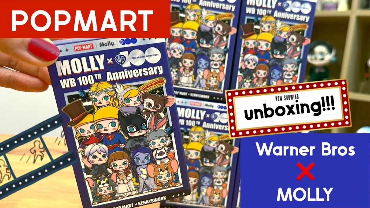 【POPMART】有名映画とコラボMOLLY🎬5ピース開封！Warner Bros 100th Anniversary🎥✨