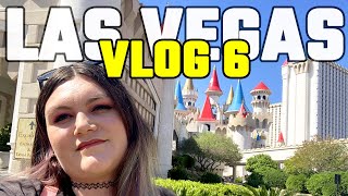 LAS VEGAS VLOG  PARK MGM POOL, EXCALIBUR BUFFET, NYNY & COSMO SLOT CHALLENGES  Day 6 (April 2024)