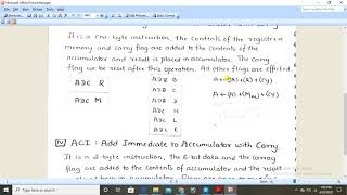 8085 ARITHMETIC INSTRUCTIONS PART 2