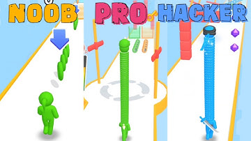 NOOB vs PRO vs HACKER in Long Neck Run