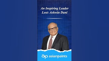 An Inspiring Leader Lost: Ashwin Dani