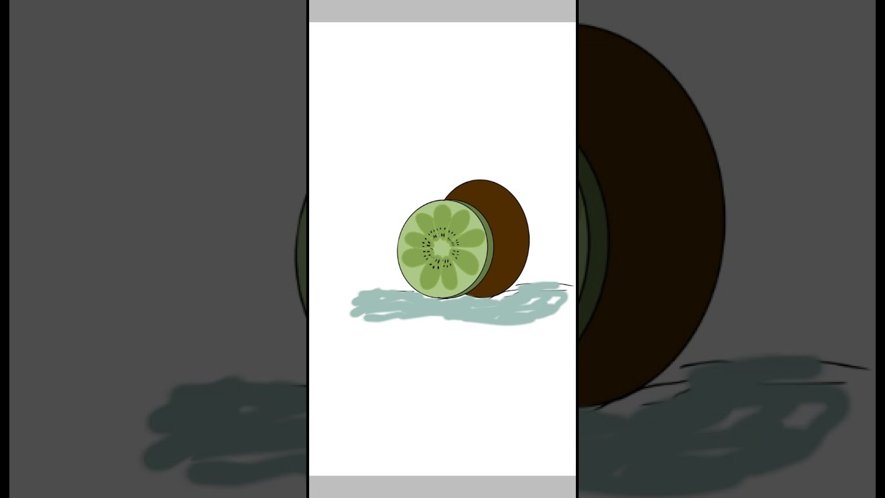 Easy kiwi drawing 🥝/ digital artwork