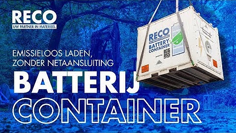 Emissieloos werken, zonder netaansluiting