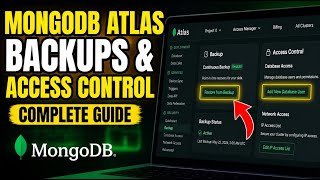 How to activate MongoDB Atlas backups and access control - Complete Guide