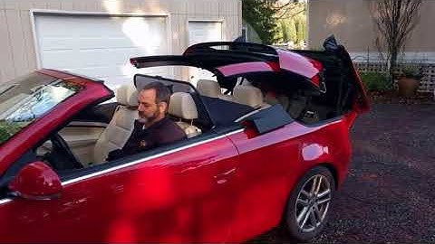 2008 Volkswagen Eos convertible top operation