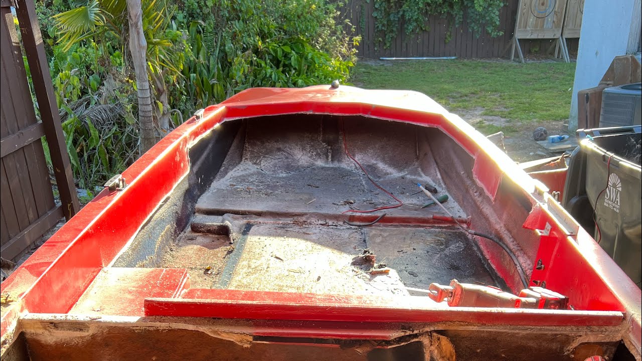 EP. 4 of Bass Boat to Center Console gutting the inside YouTube