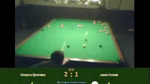 Dwayne Bjornstad vs. Jesse Nowak - Fr. 4 | 2011 Calgary Snooker League (FINAL)