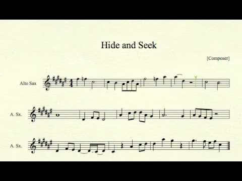 Hide and seek - Imogen Heap Sheet music for Saxophone alto (Solo)