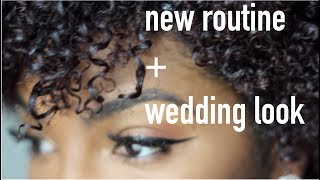 Wedding Look + My New Curly Hair Routine | hair