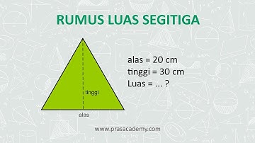 Rumus menghitung Luas Segitiga  - Matematika kelas 4 SD - Pras Academy