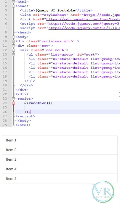 jQuery UI Sortable #shorts #jquery #sortable #jqueryui - YouTube