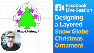 Facebook Live Session #11: Making a Layered Snow Globe Christmas Ornament