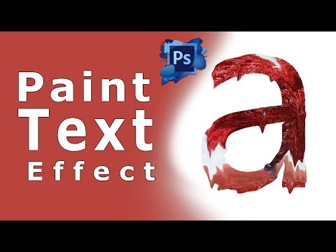 Paint Text Effect - Photoshop Tutorial