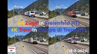 4K Treni In Campo Di Trens Züge In Freienfeld It 18-9-2024