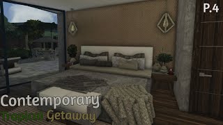 Contemporary Tropical Getaway [Bloxburg Speedbuild] lpart 4l