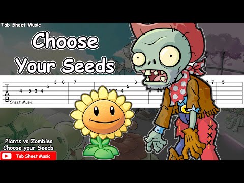 Plants vs Zombies - Choose Your Seeds Guitar Tutorial