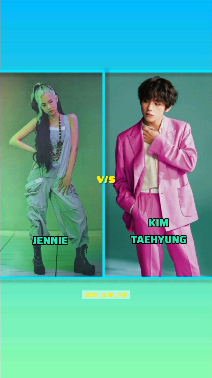 JENNIE v/s KIM TAEHYUNG #jennie #jisoo #lisa #rosé #blackpink #shorts