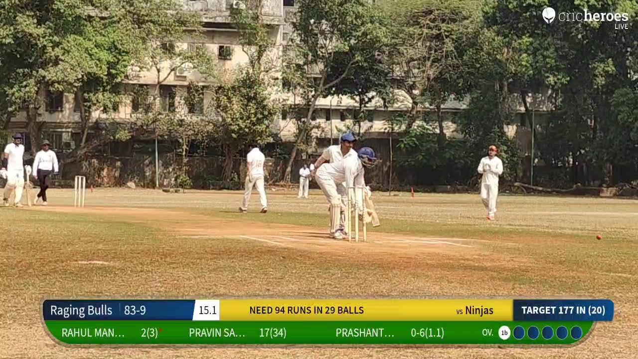 Ninjas vs Raging Bulls live cricket match | SOUTH MUMBAI CUP-2025(SEASON-3) live - Purandare Stadiu