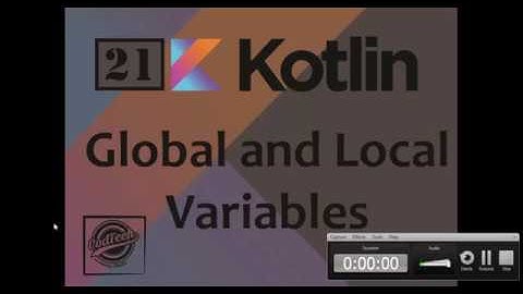 21 Kotlin How to Use Global And Local Variable In Kotlin(URDU/HINDI)