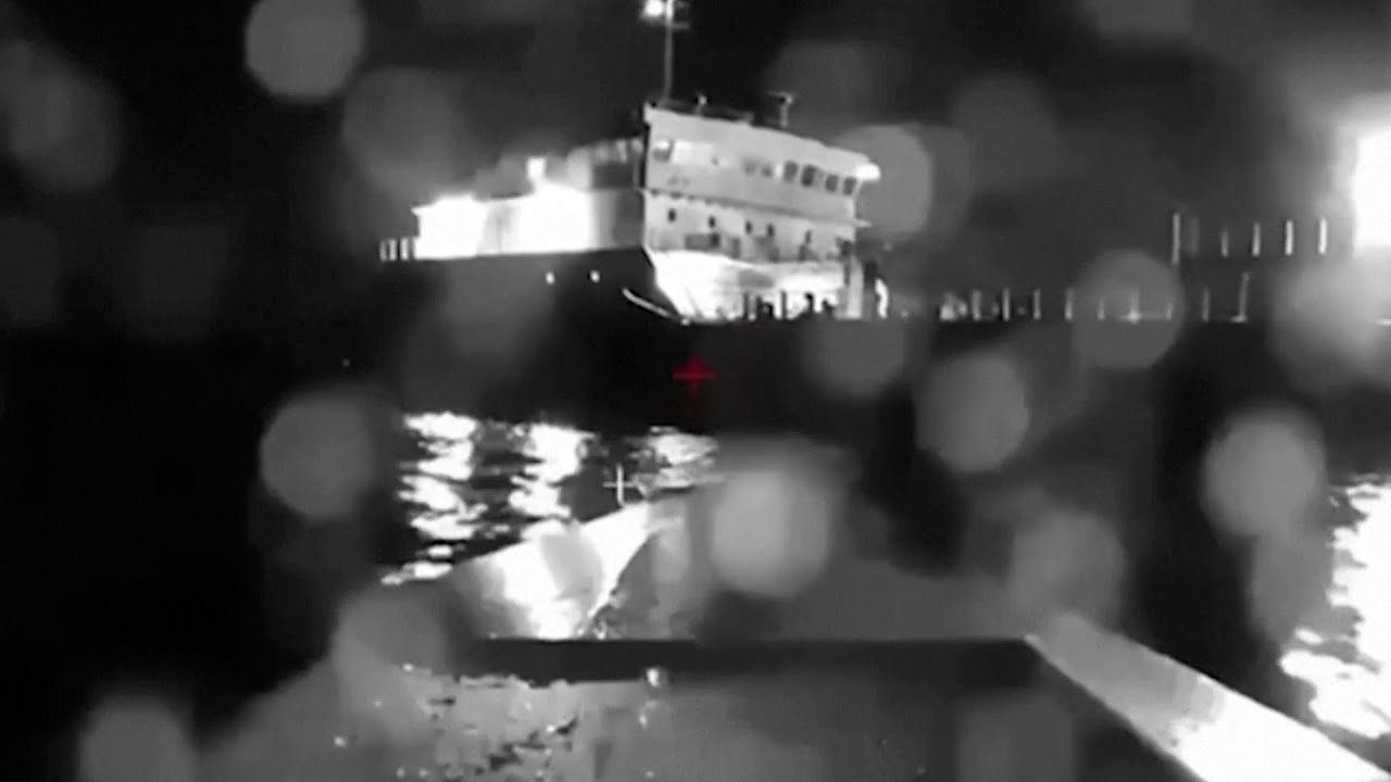 Drones marítimos ucranianos no Estreito de Kerch causou danos a um petroleiro russo