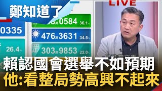 賴清德發表勝選感言謝對手 台灣將繼續成為全世界的關鍵字 直言國會選舉不如預期 要反省繼續深耕 王定宇:看整個局勢高興不起來│鄭弘儀主持│【鄭知道了 PART2】20240113│三立新聞台 image