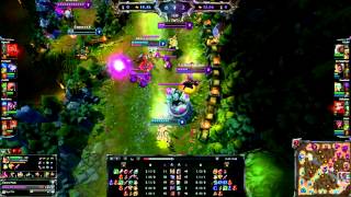 Ashe arrow from top double kill in bot