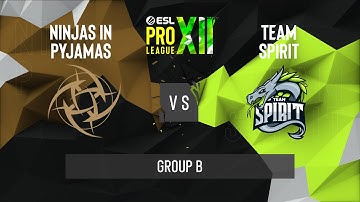 CS:GO - NiP vs. Team Spirit [Nuke] Map 1 - ESL Pro League Season 12 - Group B - EU