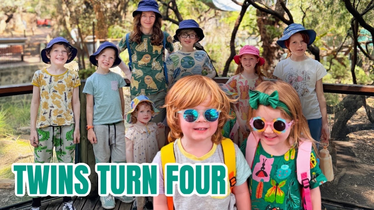 TWINS TURN FOUR | Mom of 10 w/ Twins + Triplets - YouTube