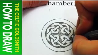 How to Draw Celtic Knots 22 - Celtic Cross Knot 3/3 from the Book of Kells