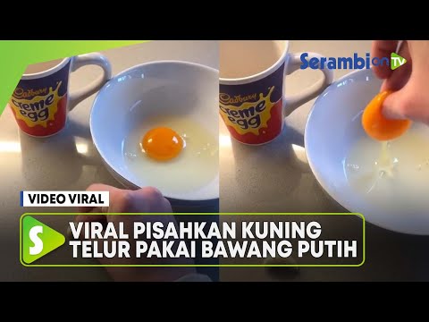 Viral Pisahkan Kuning Telur dari Putihnya Pakai Bawang Putih