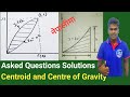 #25 Centroid and Centre of Gravity || Important Question Solution || Applied Mechanics-1  In Nepali