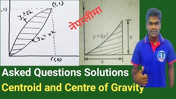 #25 Centroid and Centre of Gravity || Important Question Solution || Applied Mechanics-1  In Nepali