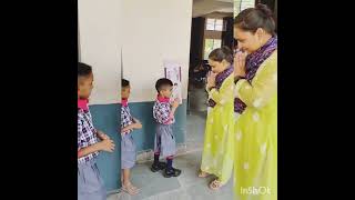 VIDYA PRAVESH . GREETINGS #FIRST DAY OF SCHOOL. CLASS 1