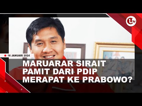 MARUARAR SIRAIT PAMIT DARI PDIP, AKAN IKUTI LANGKAH JOKOWI | U-NEWS