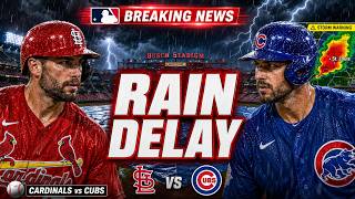 Cardinals vs Cubs Rain Delay Today 🚨 Weather Stops MLB Rivalry at Busch Stadium!