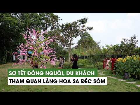 Video Sợ tết đông người, du khách đến làng hoa Sa Đéc chụp... - youtube