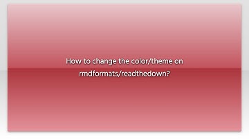 How to change the color/theme on rmdformats/readthedown?
