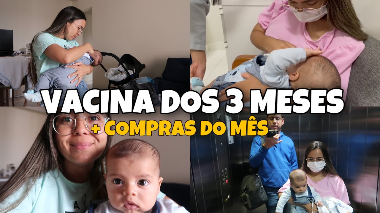 DIA DE VACINA DOS 3 MESES, COMO FOI E REAÇÕES + COMPRAS DO MÊS | Denise Porto