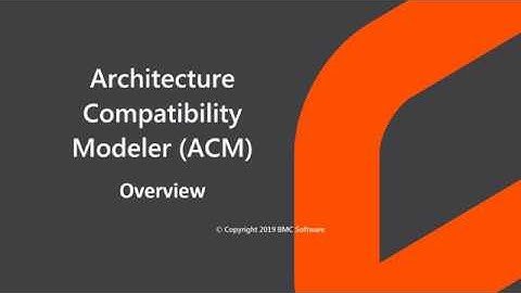 Architecture Compatibility Modeler overview