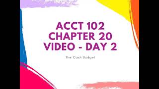 Chapter 20 Day 2