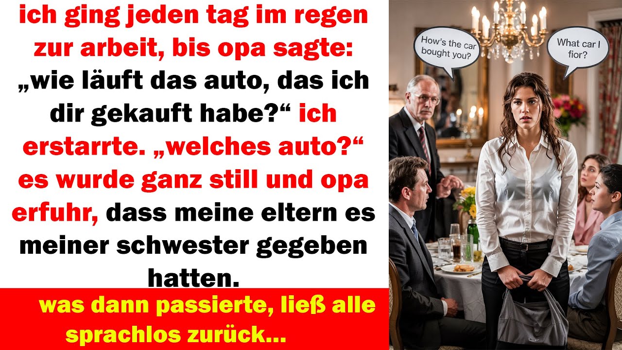 mein opa fragte: „wie läuft das auto, das ich dir gekauft habe?“ stille. dann kam die wahrheit raus