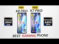 POCO X8 Pro vs POCO X7 PRO Gaming Comparison Which is Best 🚀🚀🔥🔥🔥  #pocox7pro #pocox8pro 