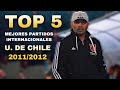 Los 5 mejores partidos INTERNACIONALES  de la U. DE CHILE de Jorge Sampaoli 2011/2012.