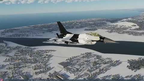 Digital Combat Simulator DCS ED F-16 Valley run w/ trackIR