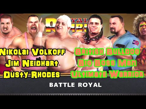WWE Legends Of WrestleMania 6 Man Battle Royal 